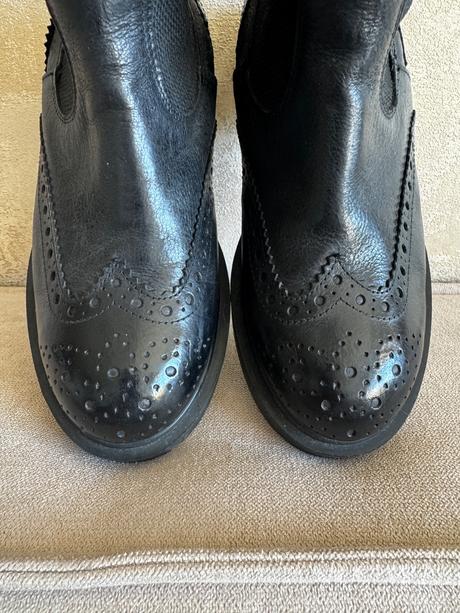 Dámské kožené chelsea boots 37, 37
