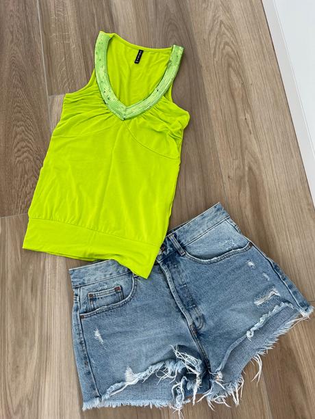 Žltý top, amisu,xs