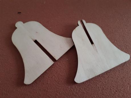 Dreveny zvoncek skladacka dekoracia, 