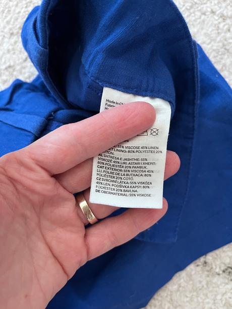 Ľanové šortky, h&m,36