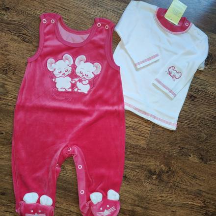 Teplejší komplet myška, 56 / 62 / 68 / 74