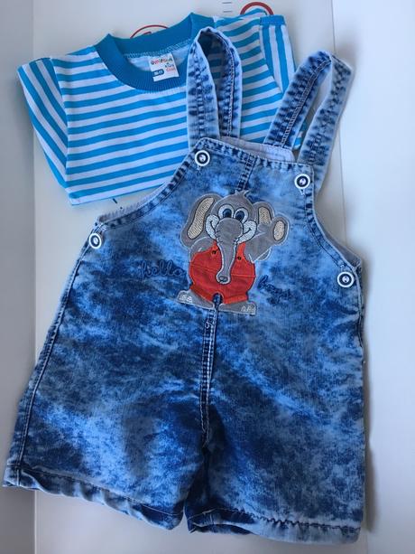 Riflove kraťasy na traky + tricko, 74