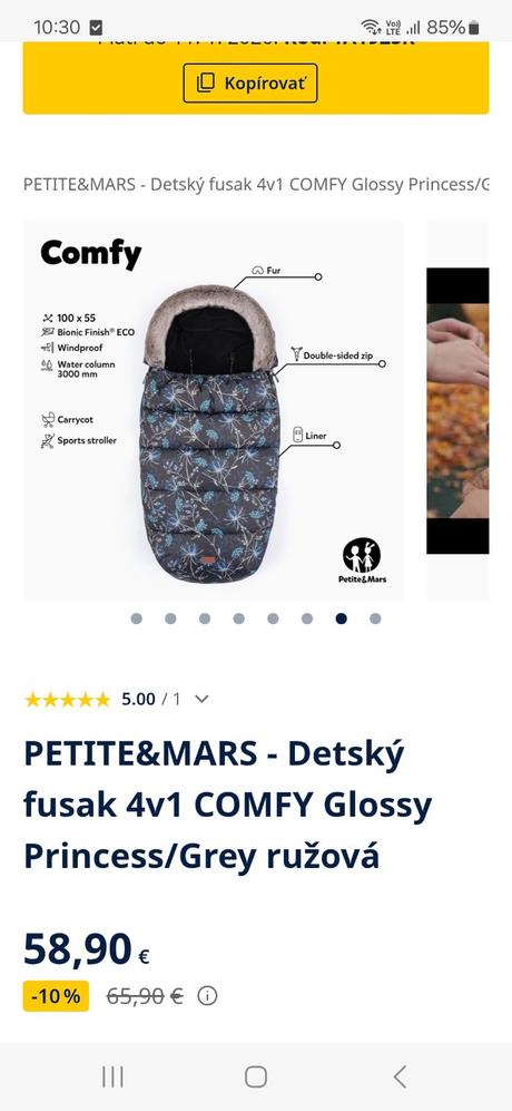 Zimný fusák, petite&mars