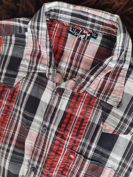 Pánska károvaná košeľa quiksilver, quiksilver,xl