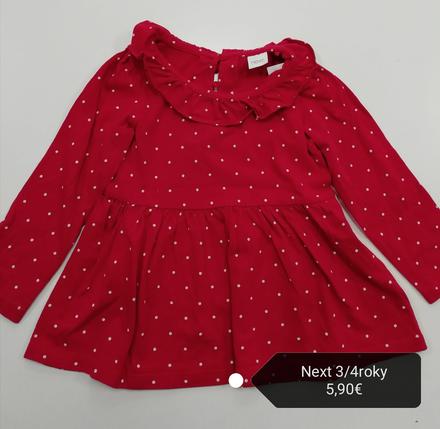 Tričko tunika červené next, next,104