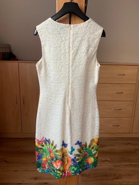 Desigual šaty krémové, desigual,m