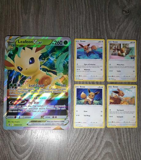 Pokemon leafeon jumbo v star, 