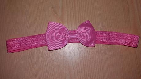 Ružová čelenka na gumičku, 