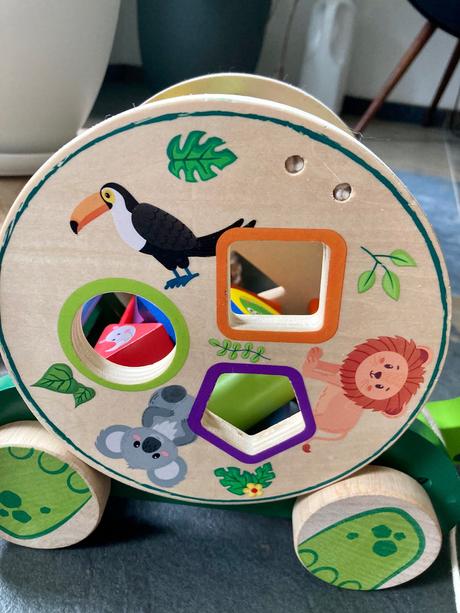 Drevené hračky korytnačka a veža nová, 