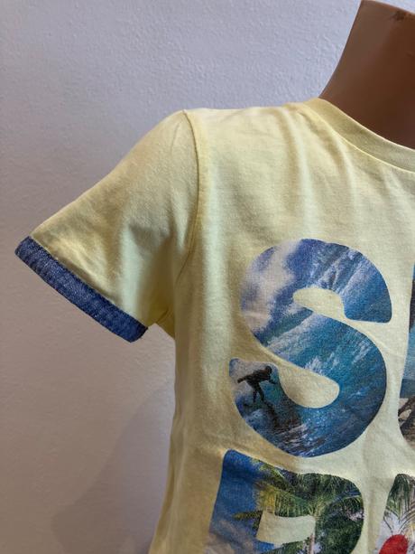 Chlapčenské tričko s nápisom surf, 110