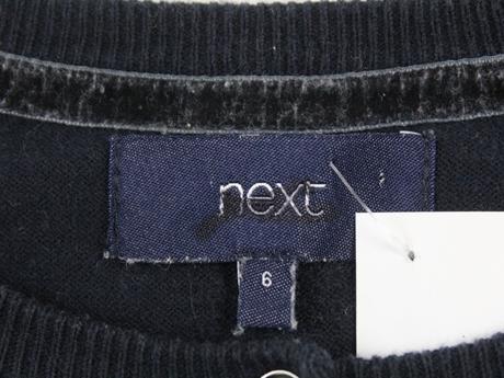 Tmavo-modrý na gombíky pulóver next veľ. 34, next,34