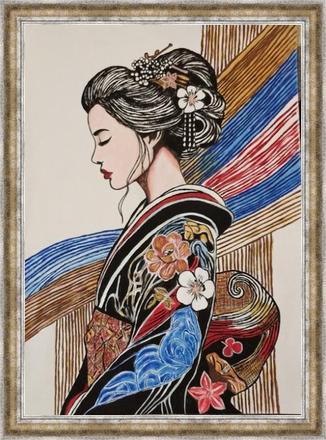 Obraz - japonské dievča, 
