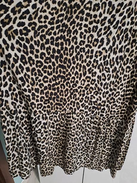 Leopard šaty h&m oversize 42/xl, h&m,xl
