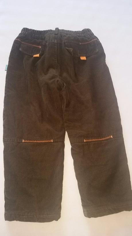 Menčestrové zateplené nohavice, smile,110