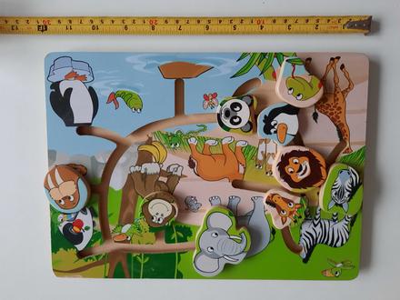 Drevene puzzle, hlavolam pre najmenších, 
