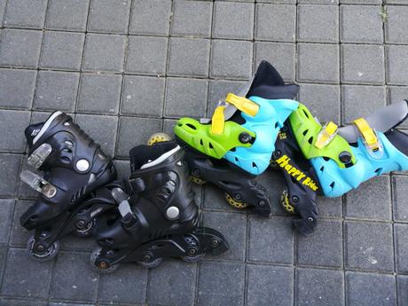 Kolieskové korčule 28 čierne, 28