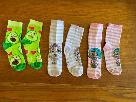 Ponožky dedoles avokádo a lolky 3 páry veľ. 27-30, 27