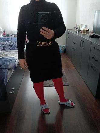 Dámske upletove šaty parádne veľkosť m, m