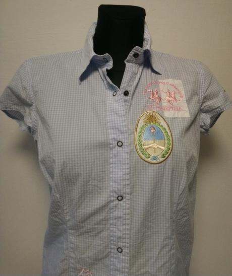 Dámska modro biela blúzka, la martina, m