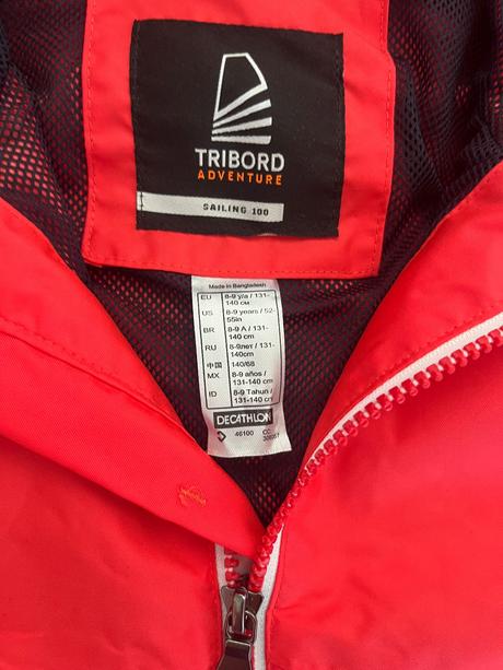 Funkcna bunda tribord 134, nepremokava, decathlon,134