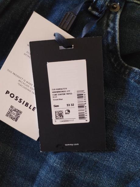 Pánske rifle t. hilfiger 33x32. zľava, tommy hilfiger,l