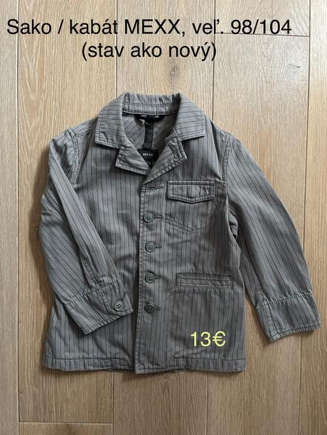 Sako / kabát mexx, veľ. 98/104, mexx,98