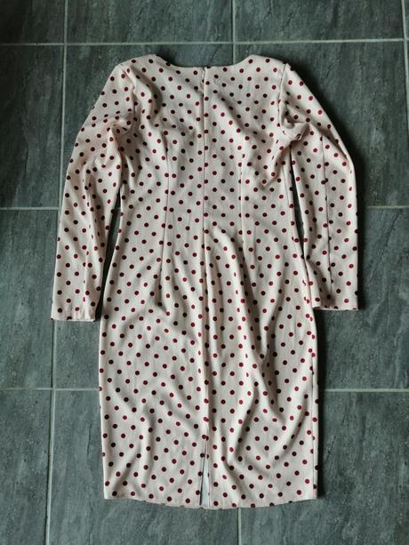 Bodkované lososovooranžové šaty nife, v38, 38