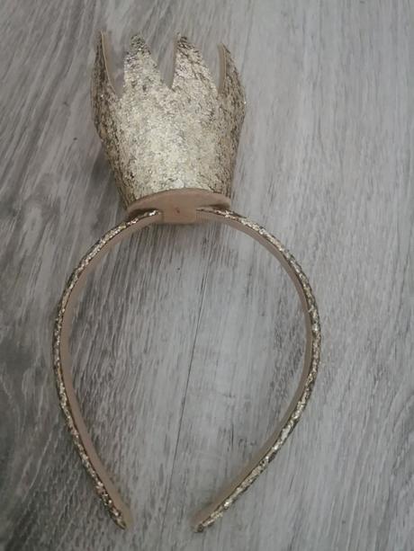 Čelenka korunka zlatá, h&m