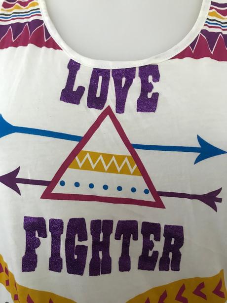 Tričko s potlačou "love fighter", 40/42, bonprix,40