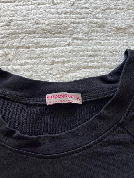 Predĺžená mikina pre tehotné ženy happymum, s