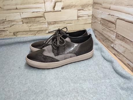 Geox 41 - dámske kožené poltopánky, geox,41