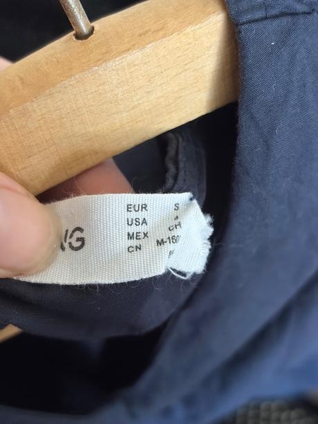 Mango preskrasne midi bavlnene saty s perletove go, mango,s