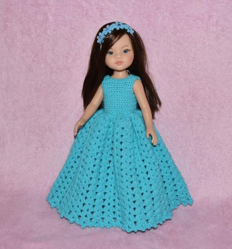 Dlhé šaty pre bábiku paola reina 32 cm,
