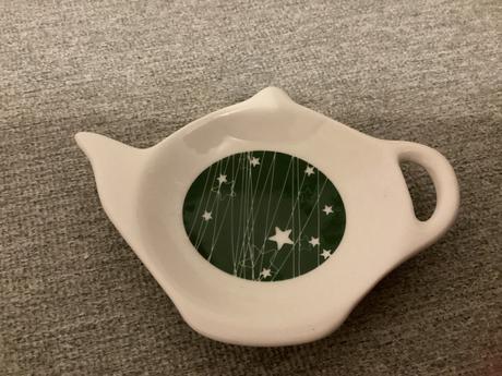 Odkladací tanierik na čajové vrecká,