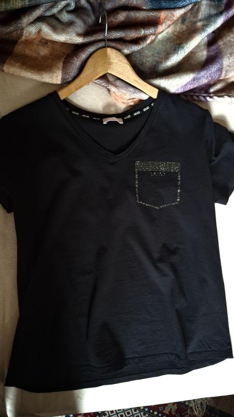 Čierne tričko liu jo - s, liu jo,s