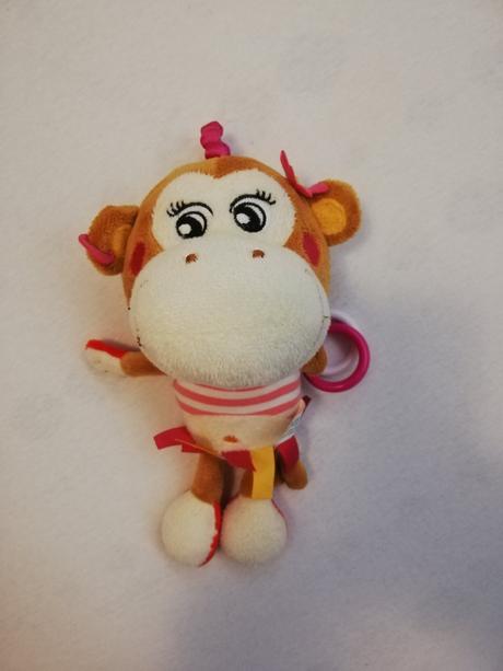 Plyšák s hrkálkou opica, 