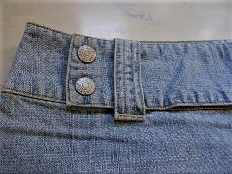 Riflová minisukňa, l