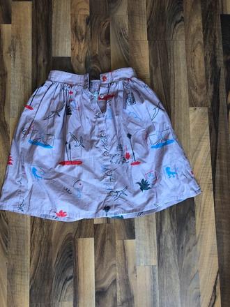 Fialová sukňa s potlačou mile, mile,140