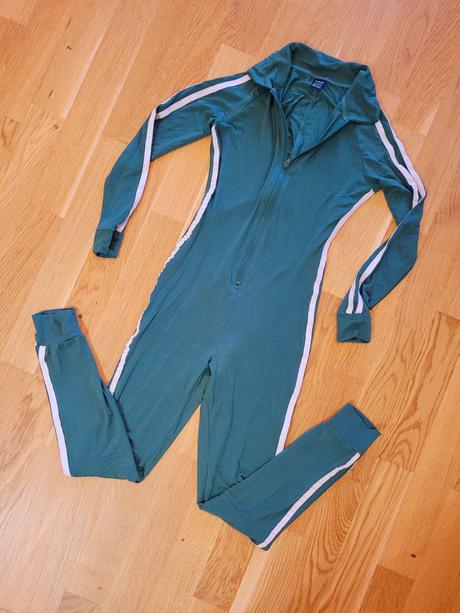 Zelený overal, komplet, kombinéza, xs