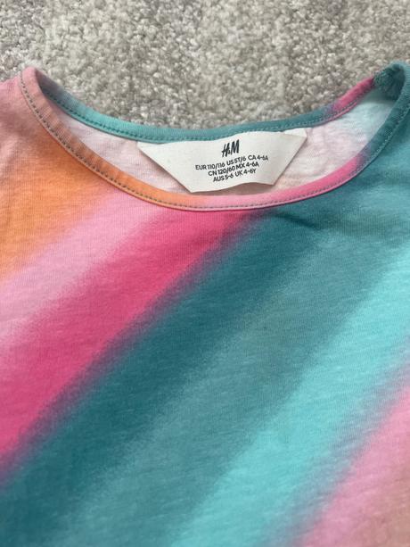 Dúhové šatočky 110/116 h&m, h&m,110