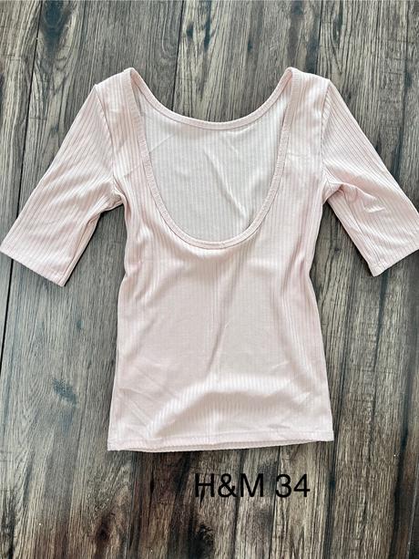 Top s odhaleným chrbátom, h&m,xs