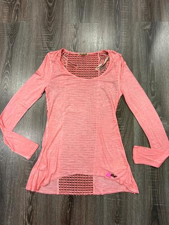 Khujo štylove damske tričko s čipkou č.s, s