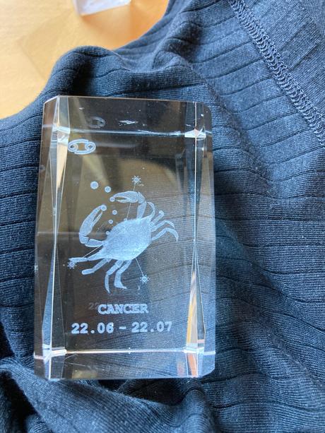 2x tazitko zo skla znamenie rak, 