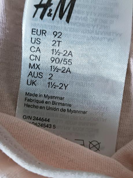 Detské nohavičky, h&m,92