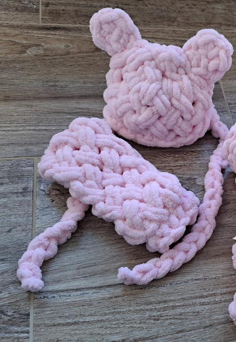 Čiapka a šál/ nákrčník - puffy, 