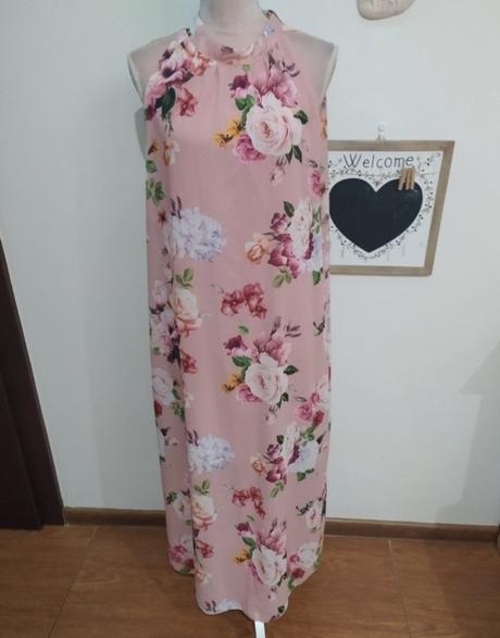 Kvetovane maxi šaty, l / m / s