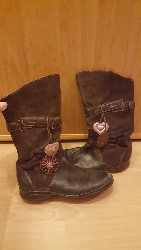 Kožené čižmy clarks, č.32, clarks,32