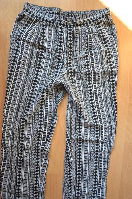 Letné nohavice na gumu s viazačkou s/m, m