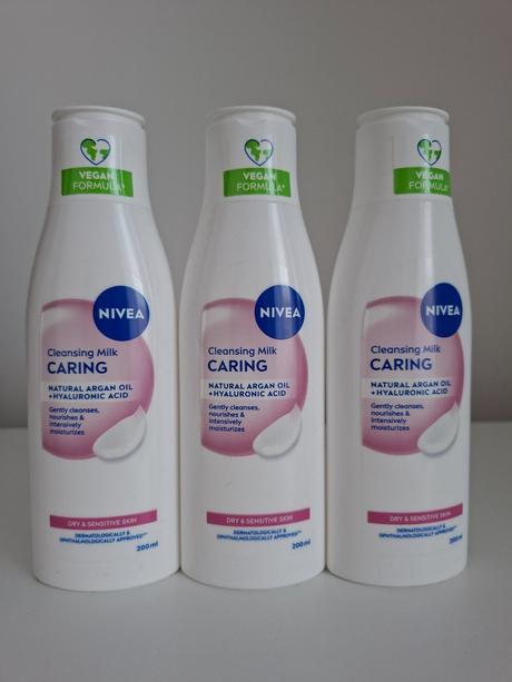 Čistiace pleťové mlieko nivea 3ks,