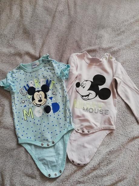 Body krátky a dlhý rukáv, disney,80